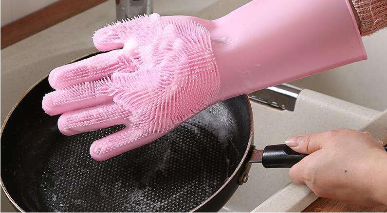 硅胶洗碗魔术手套好用吗
