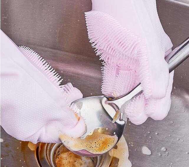 多功能硅胶魔术手套，洗碗只用几秒！