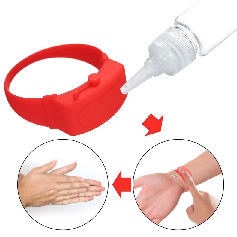 硅胶洗手液手环消毒免洗表手腕带